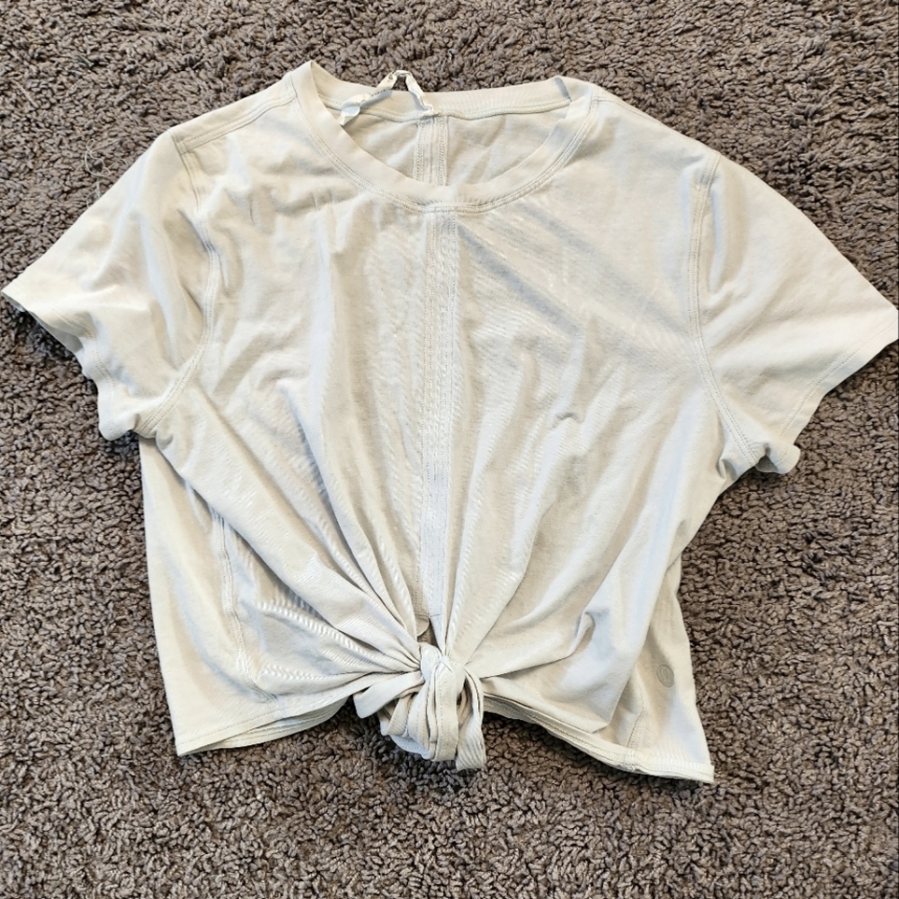 Lululemon tie up t-shirt